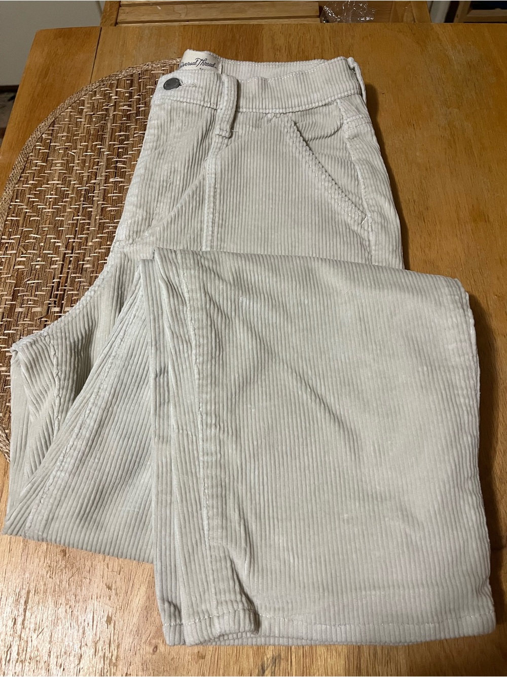 Universal Thread Men's Corduroy Pants in Light Beige